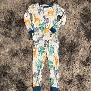 Burt's Bees Colorful Animal Print Kids Pajamas